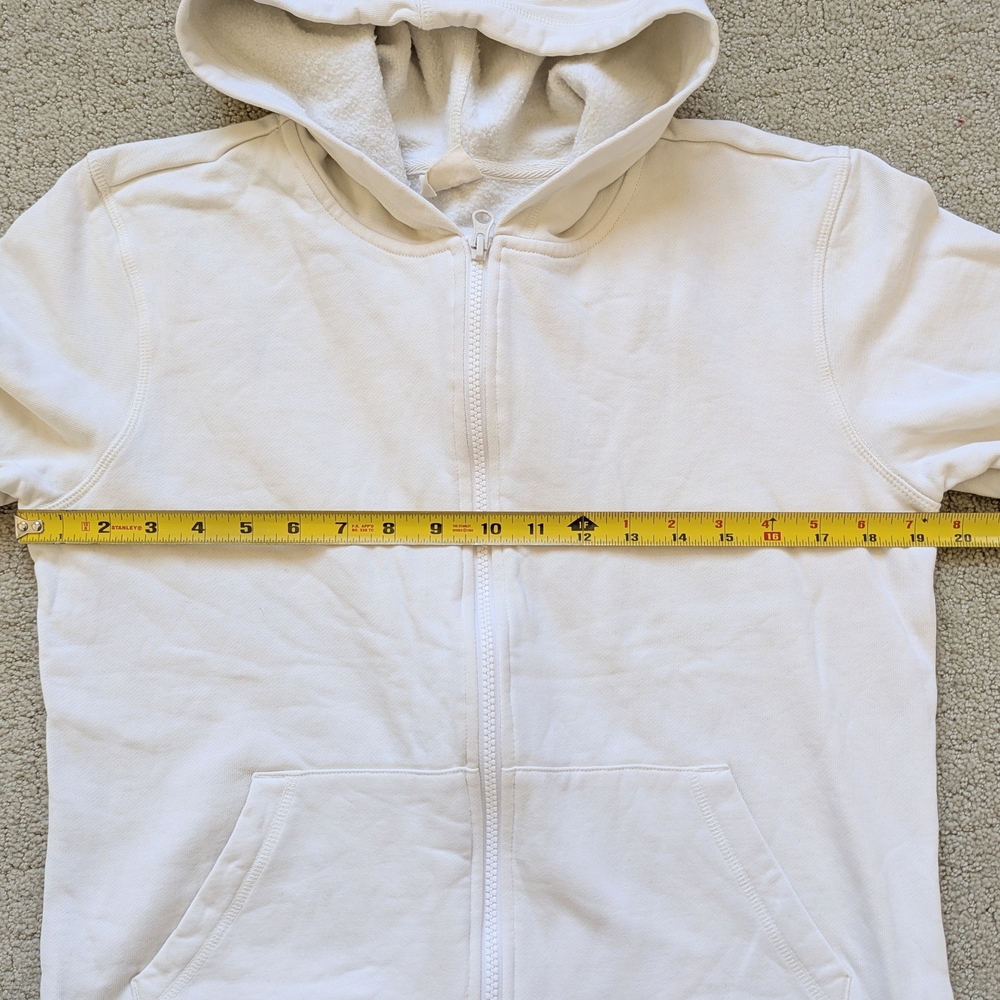 Pact Brushed Fleece Full Zip Hoodie M 100% Organic Cotton Minimalist Sustainable - Picture 7 of 8